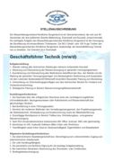 thumbnail of Stellenausschreibung Geschäftsführer Technik